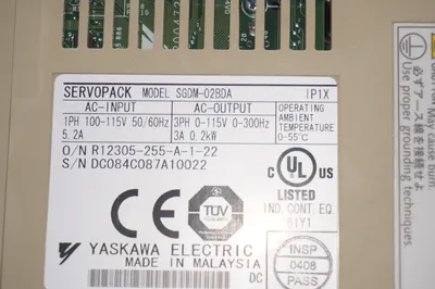 YASKAWA SGDM-02BDA SERVO DRIVE SGDM02BDA