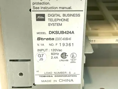 DKSUB424A,DK424 | Toshiba DKSUB424A Digital Telephone System Strata DK424 - For parts or not working