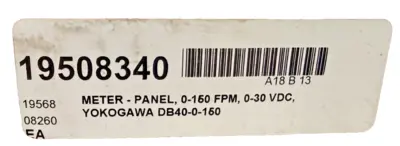 NEW YOKOGAWA DB40-0-150 METER PANEL 0-150 FPM 0-30 VDC DB40 DB400150