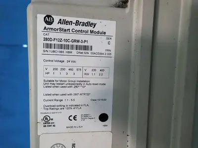 USED ALLENBRADLEY 280DF12Z10CGRW3P1