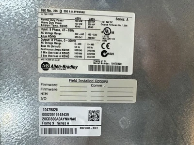 USED Allen-Bradley 20CD300A0AYNNNA0