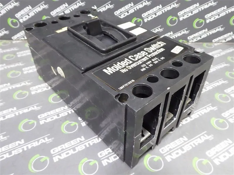 Westinghouse JA3225NW Molded Case Switch 600VAC 225 Amp Used