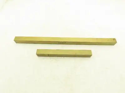 360 Yellow Brass Stock Square Flat Bar 1-1/4"x 1-1/4"x 24"L  17lbs