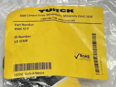 RSMC 42-0 | Turck  Field Wireable Connector Male 1-1/8" Powerfast 4-Pin U2-32308 - New