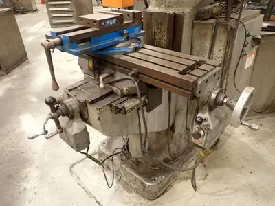 2 HP X 9" X 42" BRIDEPORT SERIES I VERTICAL RAM TYPE KNEE MILL DRO POWER FEEDS VARIABLE DRIVE: YOBRO #24264