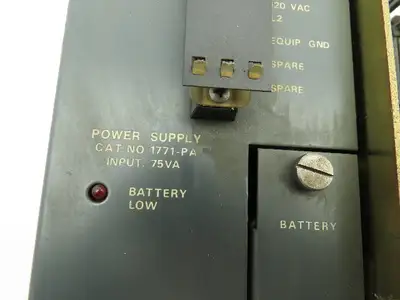 Allen Bradley 1771-AB Ser A Chassis 8-Slot card Rack PLC Power Supply 635224-01