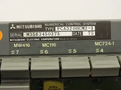 Mitsubishi FCA320HCM2-1 PCB Slot Rack Chassis & Backplane Card Assembly MC021D