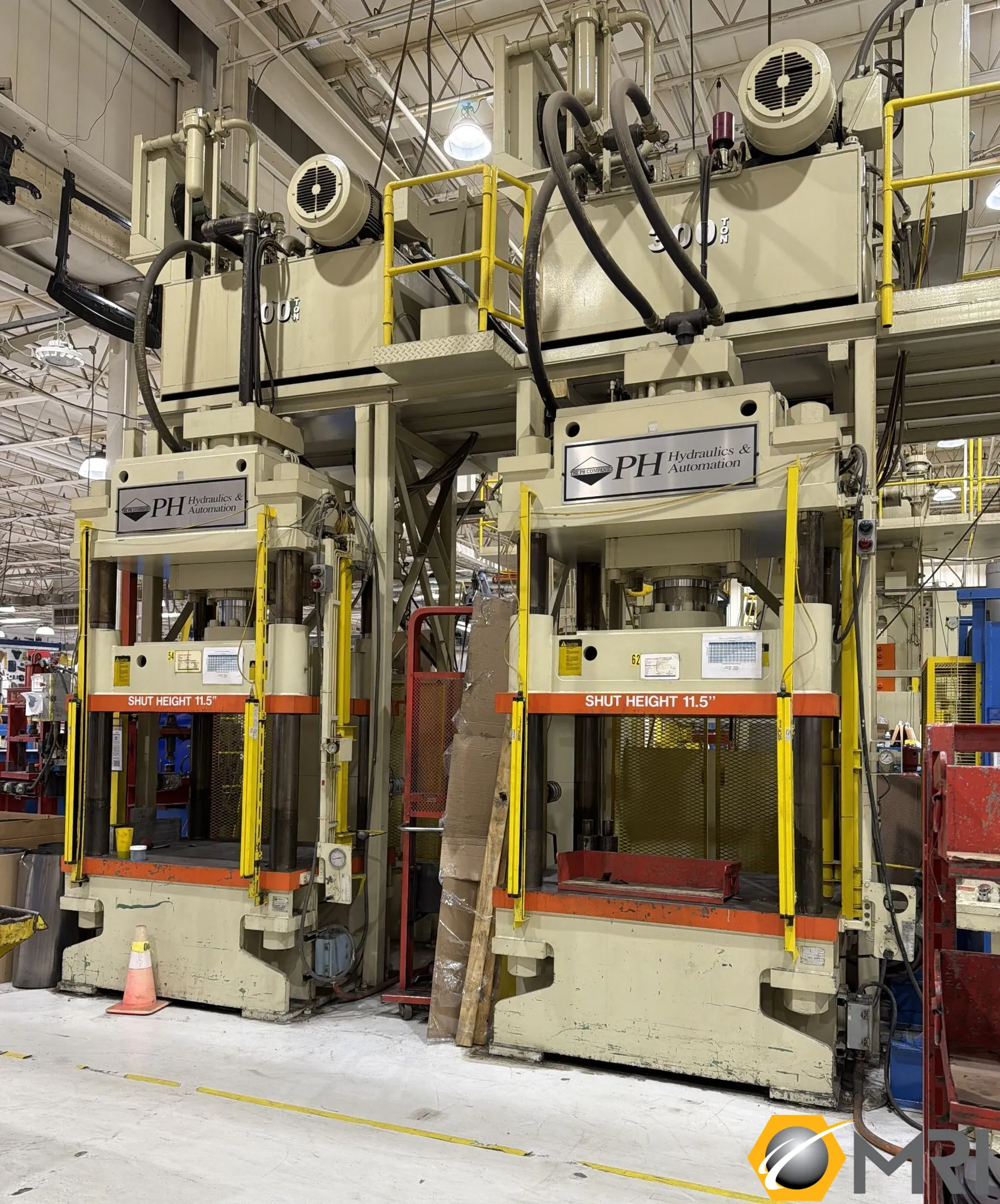 PH HYDRAULICS 4C 300-P HYDRAULIC PRESS, NEW: 1994