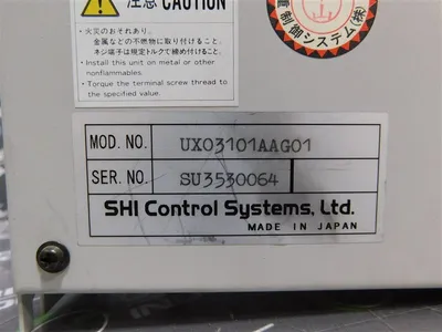 SHI Control Systems, Ltd. UX03101AAG01 Motion Controller Used