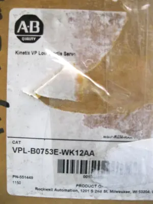 New | in-Stock Allen-Bradley VPL-B0753E-WK12AA Motor Control Parts New Hampshire US | Bitter End Trading #1452900