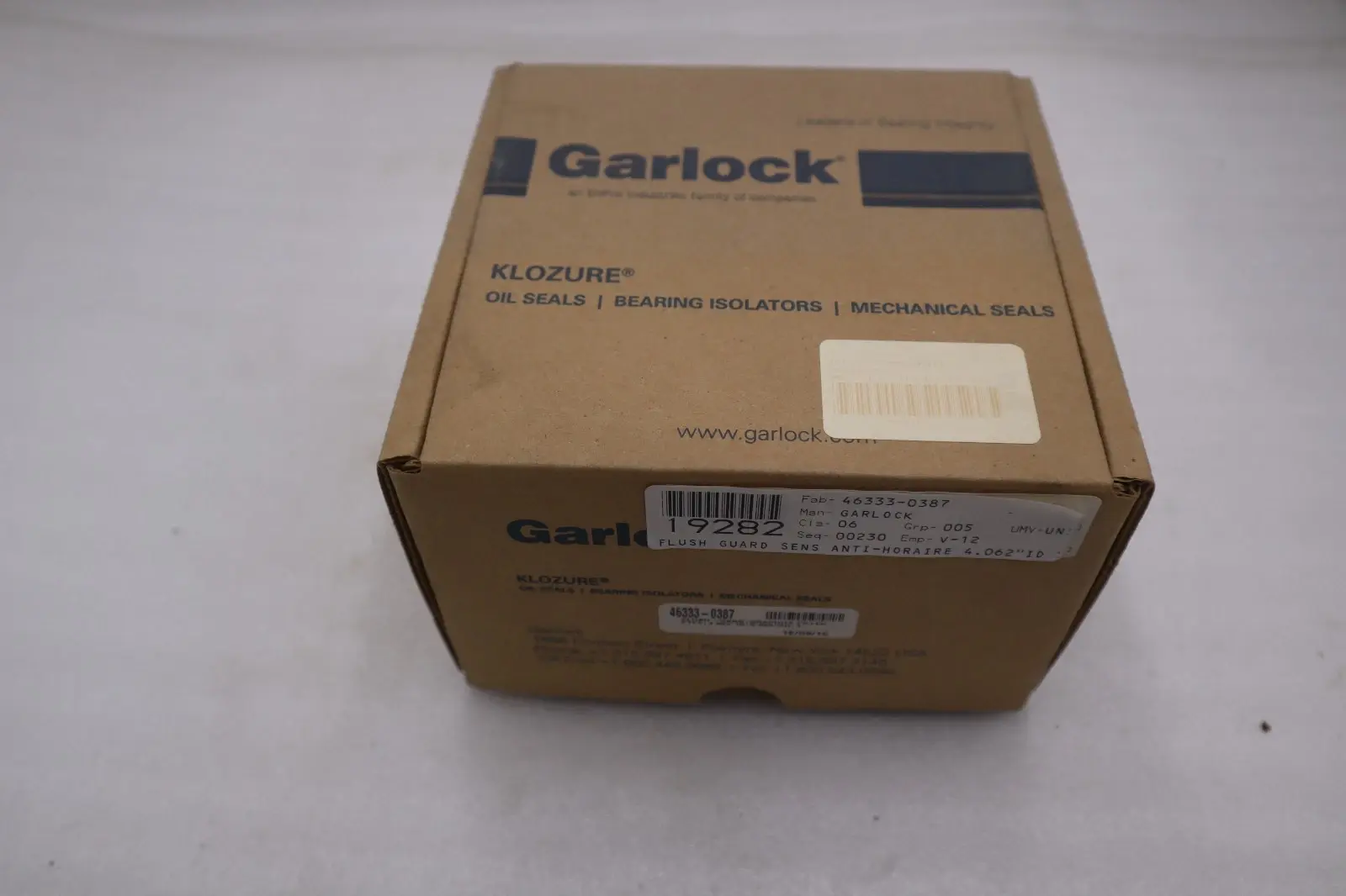 NEW GARLOCK 46333-0387 FLUSH-GARD SEAL - STOCK GF1008