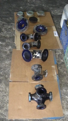 Glass lined Fittings - elbows, flanges, reducers, sight glass.