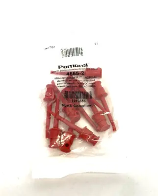 New | in-Stock Pomona Minigrabber® Test Clip For Max. .144" Wire Dia 10-PACK Oscilloscope Accessories Michigan US | Maverick Industrial Sales #1496221