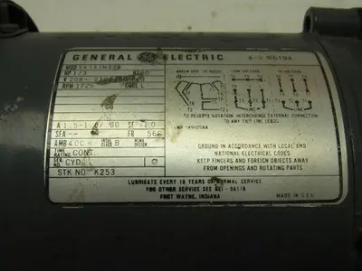 Paterson NC119AC1AA00A01 2.24/1 Gearmotor 769 Output RPM 1/3HP 208-230/460V 3PH