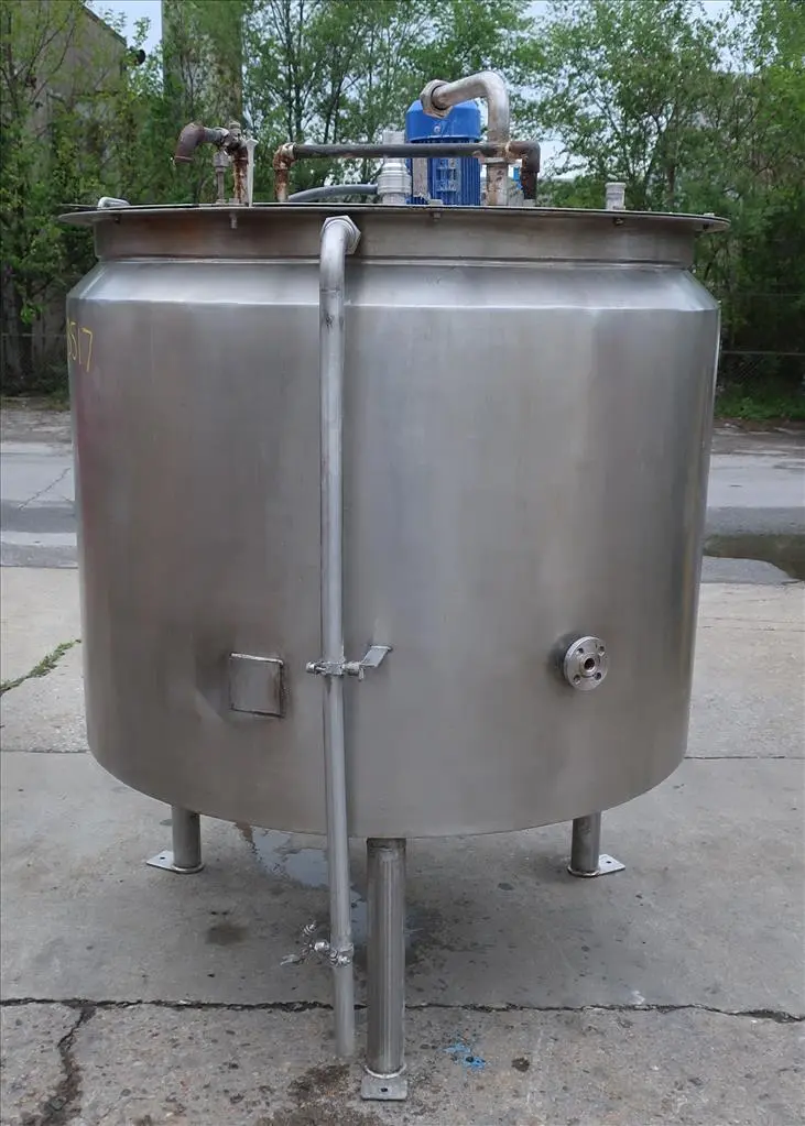 SPC8517  Tank 280 gallon vertical tank, Stainless Steel, .31 KW agitator, dish