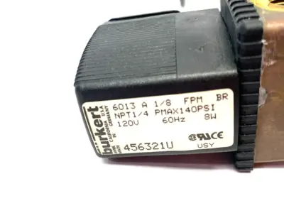 USED BURKERT DIRECT ACTING 2-WAY PLUNGER VALVE