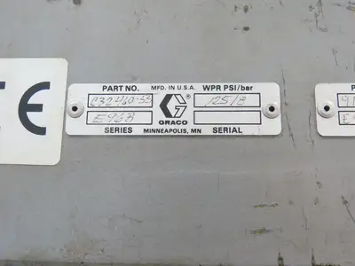 Graco Thermo-o-flow Hot Melt Drum Unloader 55 Gallon Frame & Cylinders Only