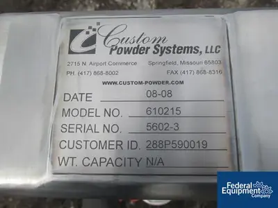 USED CPS Custom Powder Systems Docking Station, Model 610215