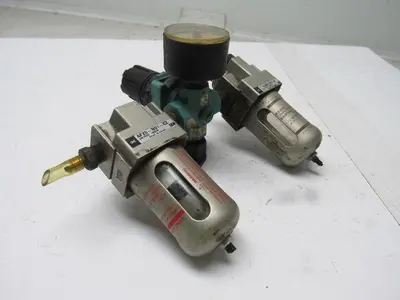 SMC AF20-N01-CZ & Al2000-N01-3C Filter Regulator Lubricator 1/8" NPT Ports