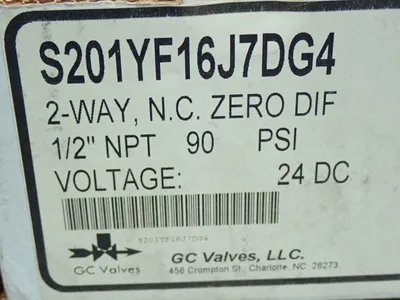 New | in-Stock GC VALVES S201YF16J7DG4 Pumps Ohio US | HGR 24 #1089720