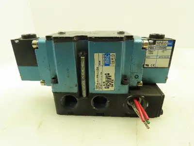 MAC 6521B-211-PM-111DA Pneumatic Double Solenoid Valve 4/2-Pos 120V w/Sub-Base