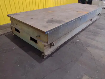 16' X 6' X 26"H HEAVY DUTY STEEL TOP WELDING LAYOUT TABLE: STOCK #18978