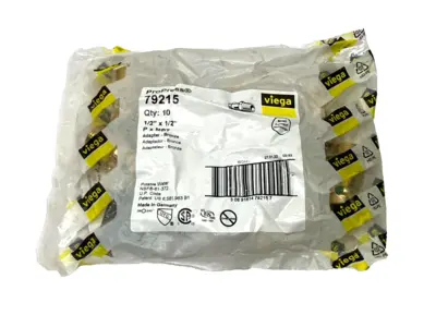 New | in-Stock Viega ProPress Adapter, 1/2" x 1/2" Press Conn. x MPT Bronze PACK OF 12 Plumbing Equipment Michigan US | Maverick Industrial Sales #1487320