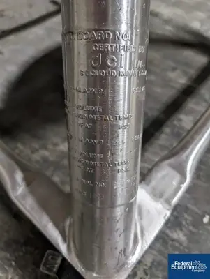 USED DCI 400 Liter DCI Reactor, 316L S/S, 45/125#
