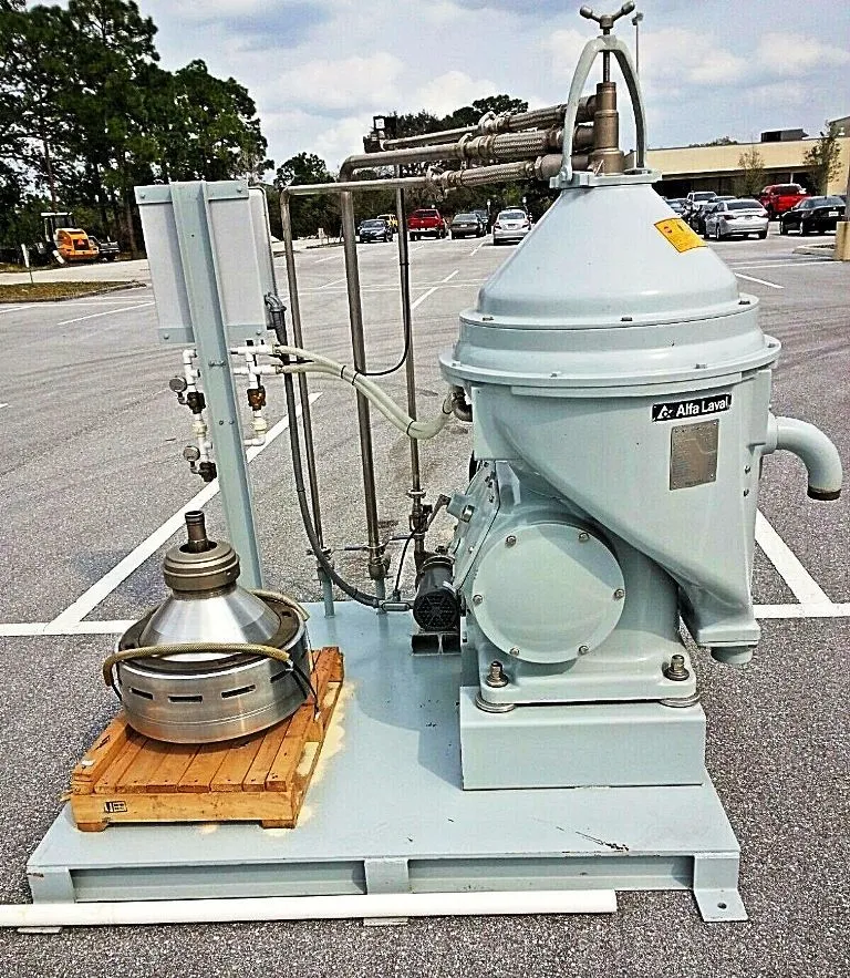 Alfa-Laval WHPX 505 TGD-24-60 biodiesel purifier skid, SS.