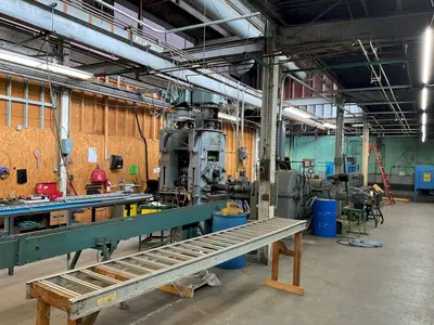 20" WIDE x 22" x 4-HI BLISS 100 HP POWERED ROLLING MILL: YOBRO #23828