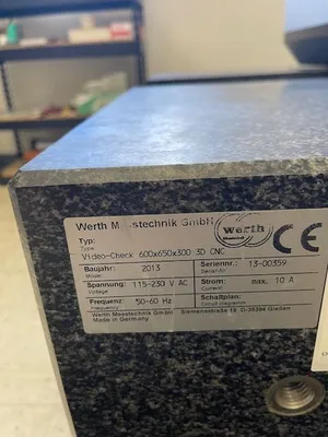 2013 WERTH VIDEOCHECK Coordinate Measuring Machines | Bid Specialists Inc. (8)
