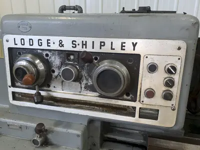 20.5" X 30" LODGE & SHIPLEY POWERTURN ENGINE LATHE, 2-1/8" HOLE: STOCK 13121