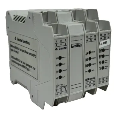 USED LEUZE MSI-MXE/R.2 LUMIFLEX SAFETY RELAY 549984