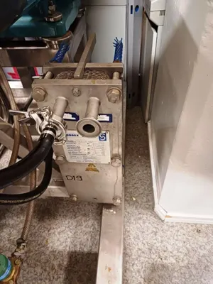 Alfa-Laval BTPX 205 SGD-34CDP clarifier centrifuge skid, 316L SS.