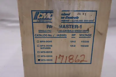 NEW OPEN BOX CMC MPA-09035 PACEMASTER-1 DC DRIVE  STOCK H1401