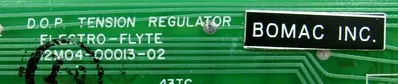 REFURBISHED ELECTRO FLYTE 12M4-13-02 TENSION REGULATOR BOARD 12M04-00013-02