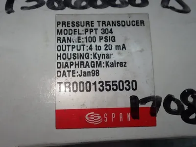 New | in-Stock SPAN PPT 304 Pressure Transmitters Ohio US | HGR 24 #878482