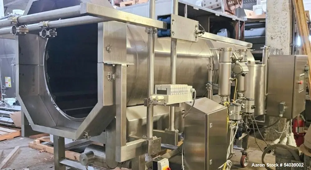 Used Spray Dynamics Spray Coating System – FastBack Feeder, Liquid & Dry Applicators, SS Mix Tanks, Built 2008