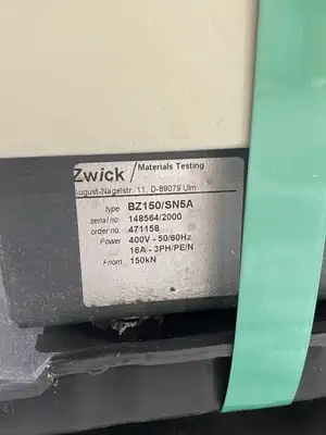 USED ZWICK/ROELL TESTING MACHINE CONTROLLER UNIT 150KN 400V 16A 3PH/PE/N