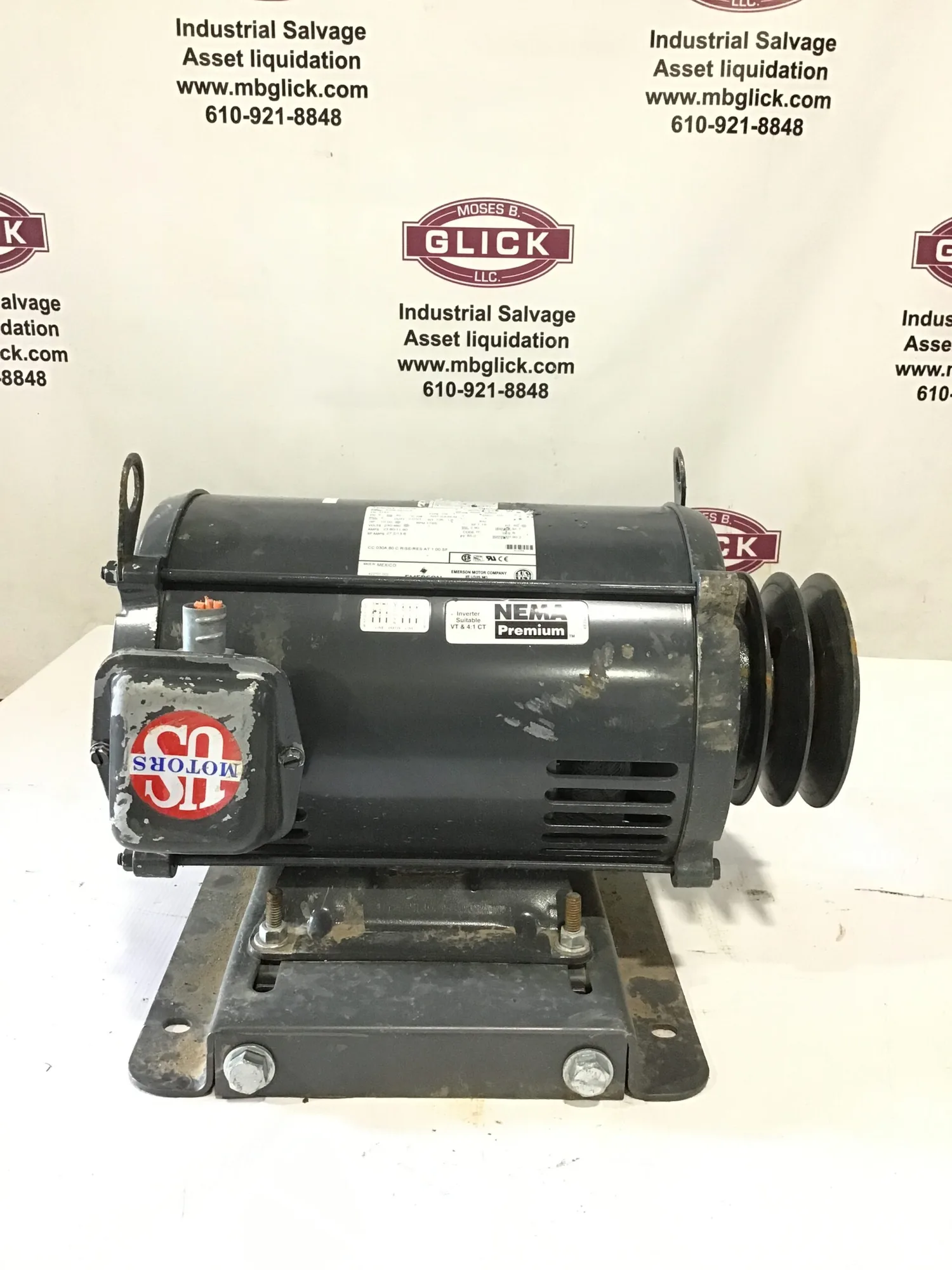 Emerson CA36 Industrial Type DE Electric Motor 3PH 10HP 1765 RPM