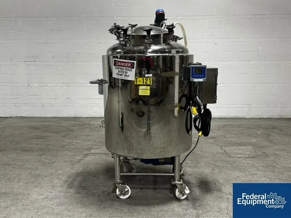 USED Lee Industries 500 Liter Lee Reactor, 316 S/S, 50/100#