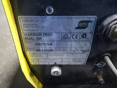 Used ESAB WARRIOR FEEDDUEL 304 Welding Machinery (Other) Ohio US | HGR 24 #1048067
