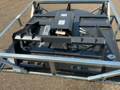 New JCT 72” Brush Mower Skid Steer Attachment, hydraulic driven with hoses and quick coupler fitting...
