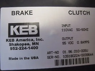 NEW KEB 10.10.67X-007U CLUTCH BRAKE