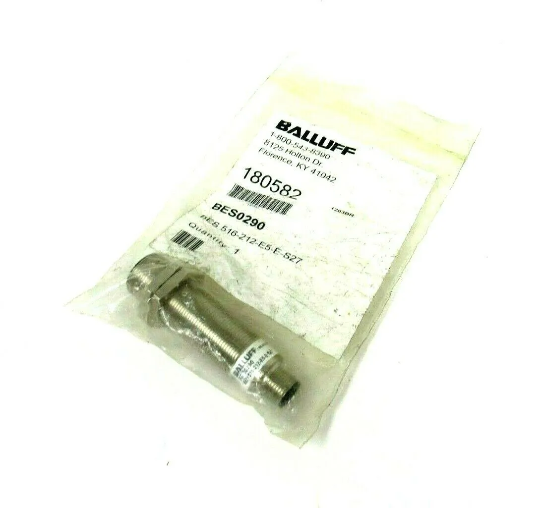 NEW BALLUFF 180582 PROXIMITY SENSOR BES 516-212-E5-E-S27