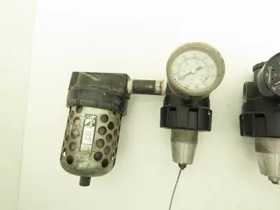 Master Pneumatic Norgren R24-400-RGLA FD100 Regulator Filter Assembly Lot of 3