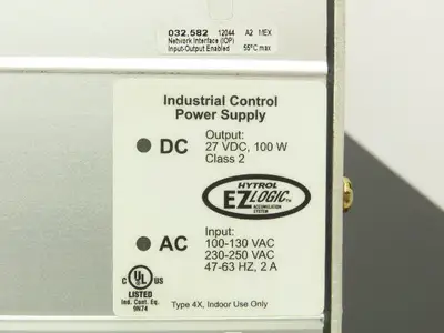 Hytrol 032.582 EZLogic IOP Power Supply Conveyor Controls 24V 100W