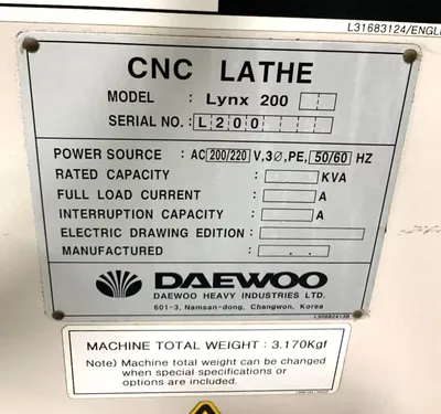 2000 DAEWOO LYNX 200L CNC Lathes | CNC EXCHANGE (8)