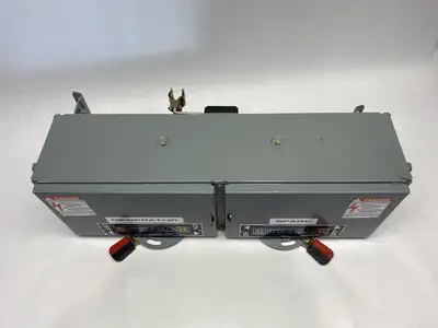 USED SQUARE D SER. E1 FUSIBLE TWIN SWITCH PANELBOARD DISCONNECTOR UNIT 100A