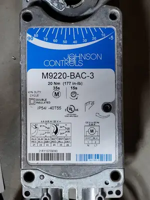 Used JOHNSON CONTROLS M9220-BAC-3 Electric Motor Driven Actuators British Columbia CA | Lenmark #255318